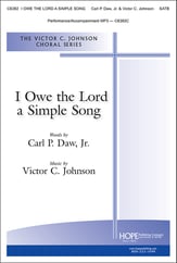 I Owe the Lord a Simple Song SATB choral sheet music cover